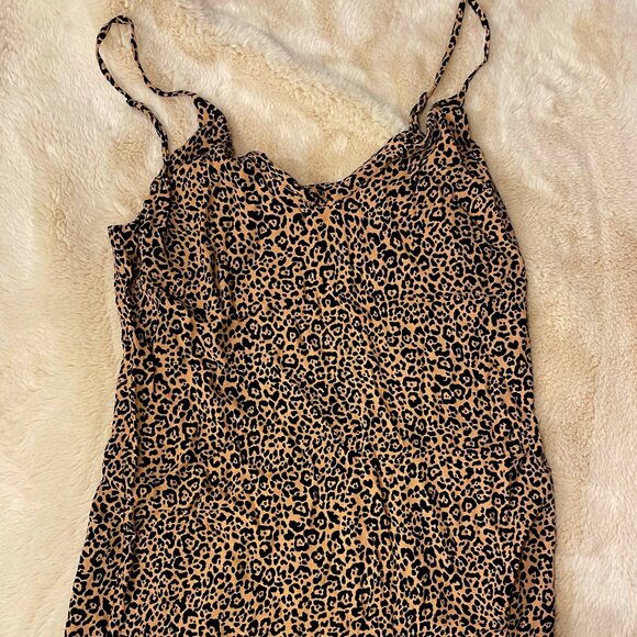 Reformation Leopard Print Mini Slip Dress - Picture 1 of 1